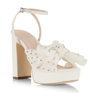 Loeffler Randall
Natalia Crystal-Embellished Bow
Platform Sandals